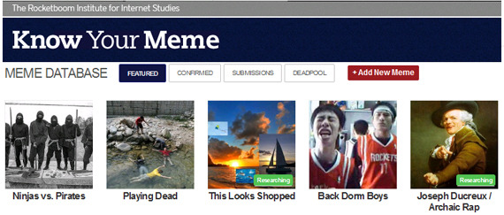 Know Your Meme website screenshot