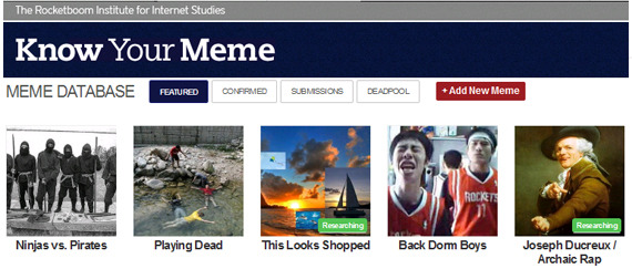 Know Your Meme website screenshot